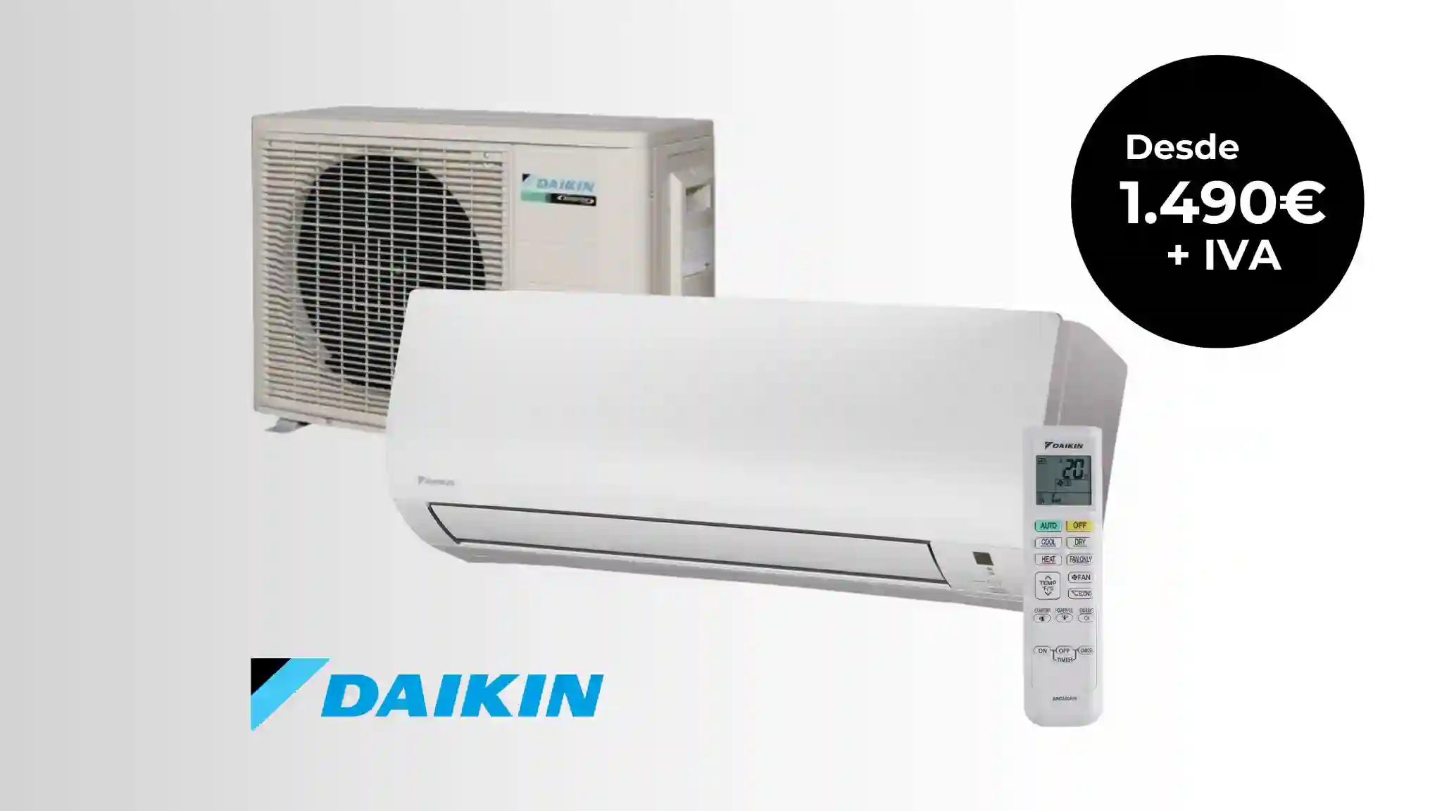 Sistema de aire acondicionado Daikin con instalación profesional en Bilbao